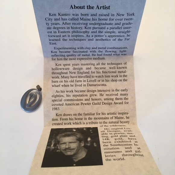 Lovell Design pewter pendant-swan - Picture 2 of 3